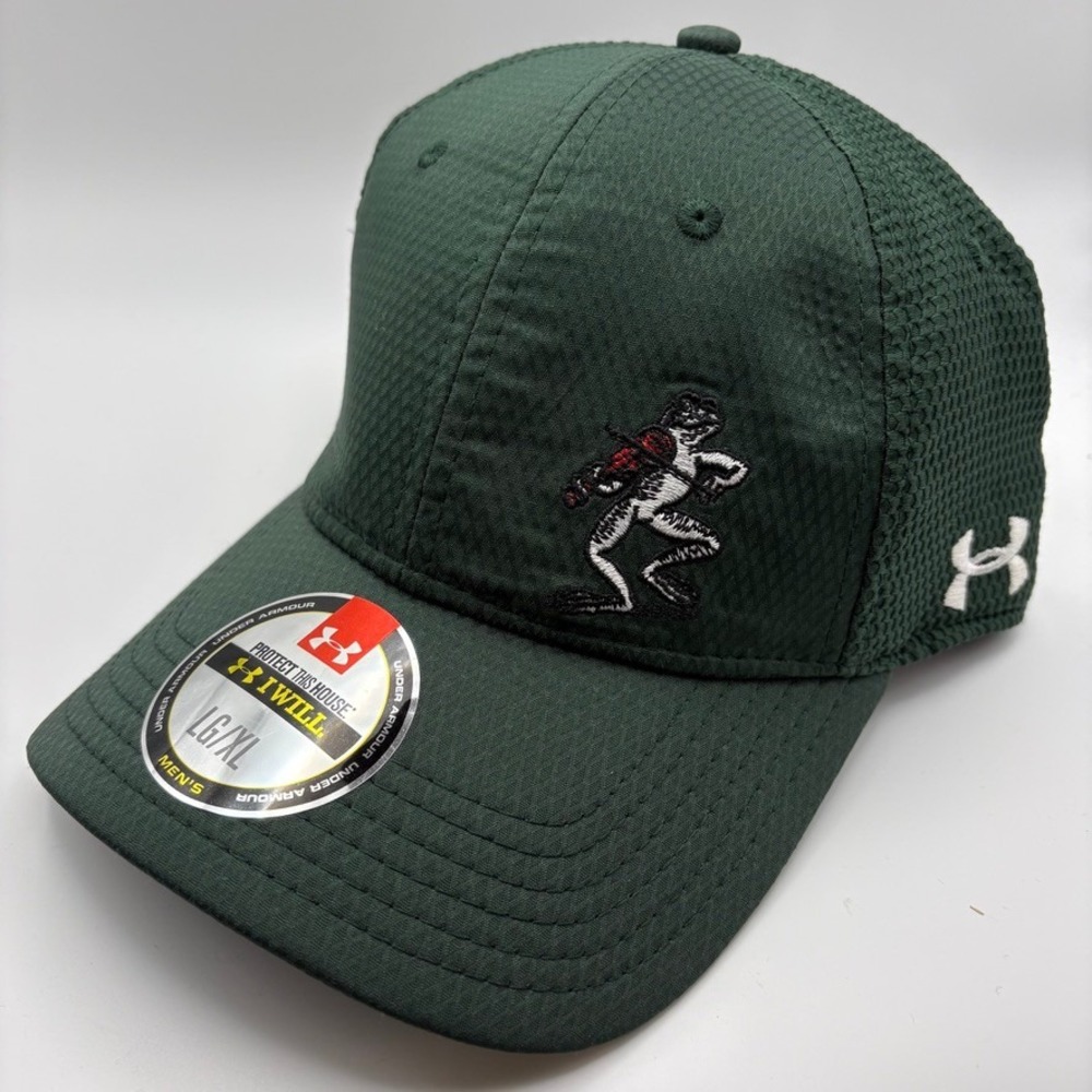 Fiddler's Creek Frog Under Armour Cap Green L/XL Golf Athletic Athleisure Casual